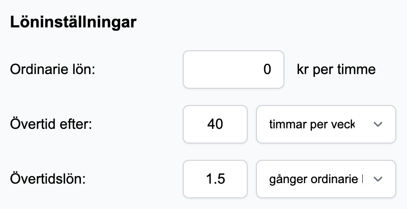 Löninställningar