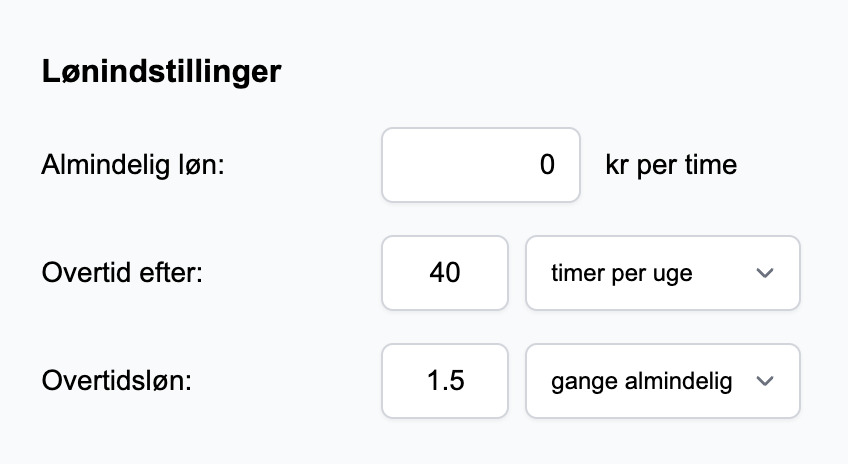 Lønindstillinger